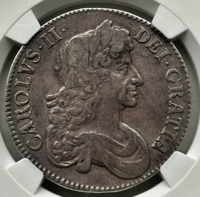 NGC Ð Charles II (1660-85), Crown, 1679