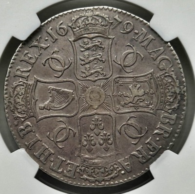 NGC Ð Charles II (1660-85), Crown, 1679 - 2