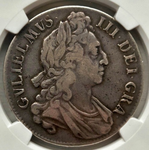 NGC Ð William III (1694-1702), Crown, 1696, Octavo