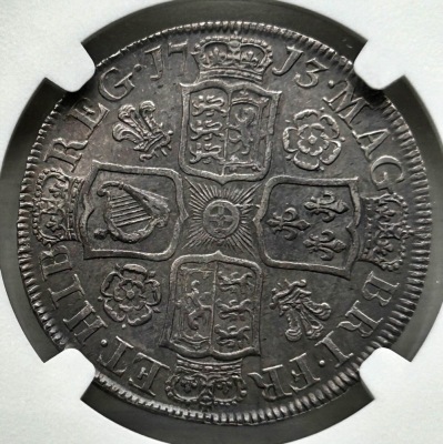 NGC Ð Anne (1702-14), Halfcrown, 1713, Post Union - 6