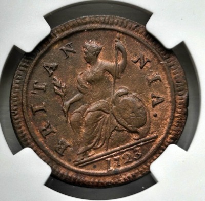 NGC Ð George I (1714-27) Halfpenny 1723 - 3