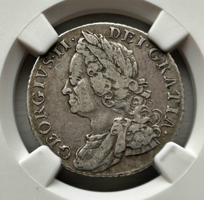 NGC Ð George II (1727-1760), Shilling, 1758