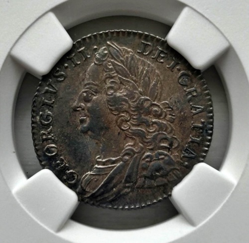 NGC Ð George II (1727-1760), Sixpence, 1757