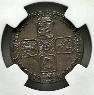 NGC Ð George II (1727-1760), Sixpence, 1757 - 2