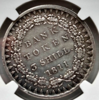 NGC - George III (1760-1820), 1811 Bank of England Three Shillings - 6