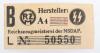 Third Reich Army Generals Manufacture Card Templates and RZM Paper Labels - 3