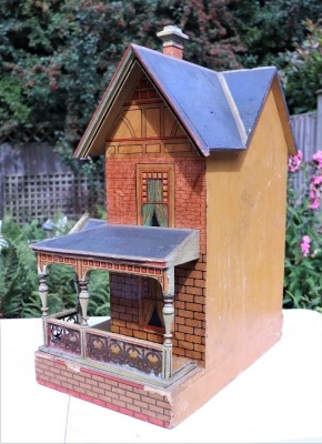 A Moritz Gottschalk blue roof dolls house model 3582, German circa 1900, - 3