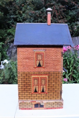 A Moritz Gottschalk blue roof dolls house model 3582, German circa 1900, - 4