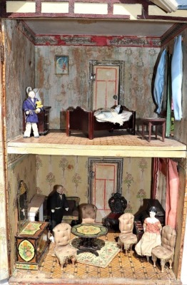 A Moritz Gottschalk blue roof dolls house model 3592, German circa 1905, - 2