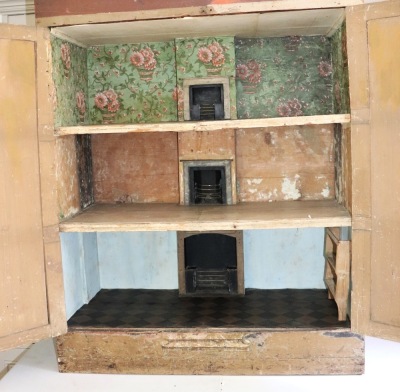 ‘Hartswood House’ a good early English painted wooden dolls house, early 19th century, - 2