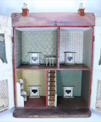 A G & J Lines No: 20 painted wooden dolls house, English 1909-10, - 2