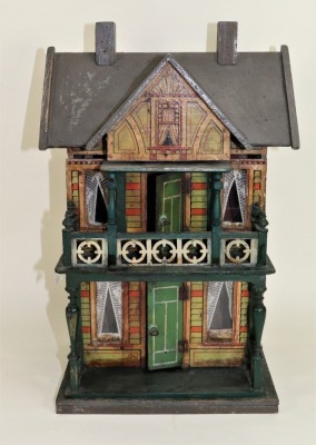 A Moritz Gottschalk model 3580 wooden dolls house, German circa 1905, - 5