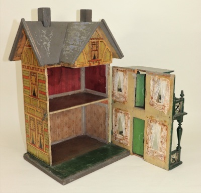 A Moritz Gottschalk model 3580 wooden dolls house, German circa 1905, - 6