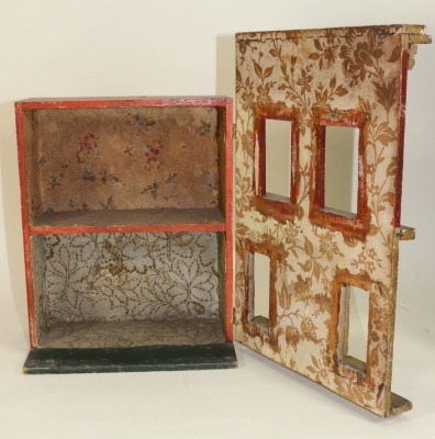 Two dolls houses including a small Silber & Fleming box back house, German late 19th century, - 3