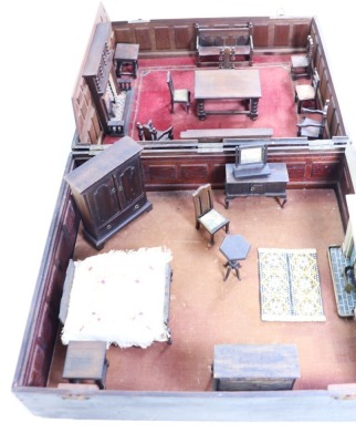 A rare Elgin of Enfield Dolls House furniture sample case, English circa 1930, - 3