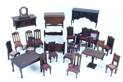 Elgin of Enfield and similar Jacobian and Queen Anne style furniture, English circa 1930,