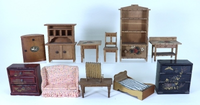 Collection of 20th century Dolls House furniture, - 2