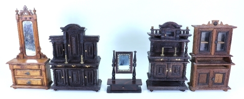 Wooden miniature furniture,