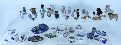 Collection of miniature Dolls House ceramic accessories, - 2