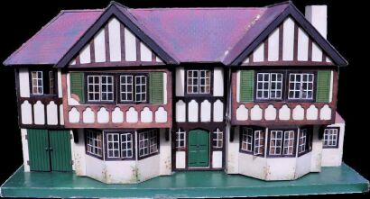 A Tri-ang No.93 large Dolls House in Tudor style, English 1930s,