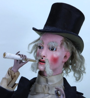 A good and early Gustave Vichy Smoking Gentleman Automata, French 1870s, - 3