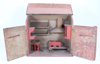 A charming early 19th century Dutch style wooden kitchen, - 2