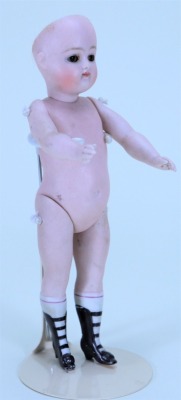 A rare Kestner all-bisque doll in original clothes, German circa 1900, - 2