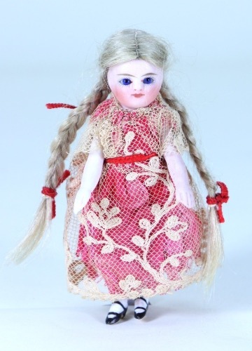 A miniature all-bisque Simon & Halbig doll, German circa 1890,