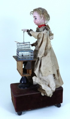 A Renou Little Girl with Mouse Automata, French circa 1900, - 2