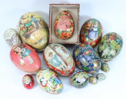 Collection of decorative card Easter Eggs, German various dates,