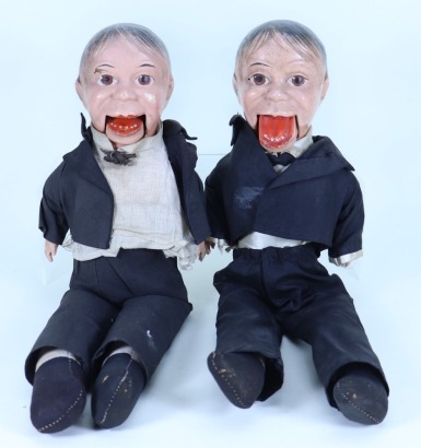 Pair of vintage Archie Andrews ventriloquist dummies, 1950s,