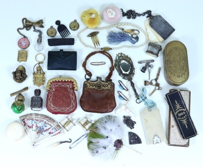 Good collection of Fashion Doll accessories, 19th century,