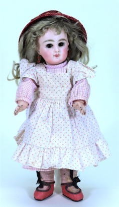 A rare Tete Jumeau bisque head Bebe doll, size 3, French circa 1890,