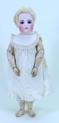 A very beautiful and rare ‘Bebe Modele’ Bru Brevete bisque head Bebe doll, by Leon Casimir Bru, French circa 1879,