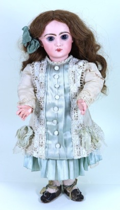 A Rabery & Delphieu L’ Intripede bisque head Bebe, French circa 1890,