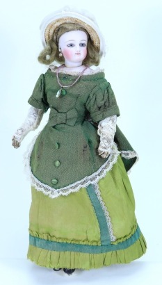 A Francois Gaulthier bisque shoulder head fashion doll, French circa 1870,