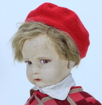 A Lenci felt Golfer doll from sports series, series 300, Italian circa 1930, - 2