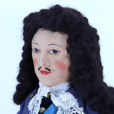 A very rare Chad Valley King Charles II cloth doll, English 1930s, - 2