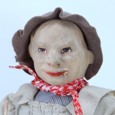 A Norah Wellings ‘Farmer Giles’ cloth doll, English 1930s, - 2