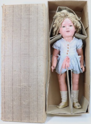 A large all original Ideal Novelty Toy Corp. Shirley Temple composition doll in original box, American 1930s, - 2