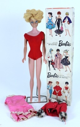 Vintage boxed Barbie 850 Blonde Bubble cut doll, early 1960s,