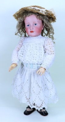 A good large size Kammer & Reinhardt 114 ‘Gretchen’ bisque head character doll, German circa 1910,