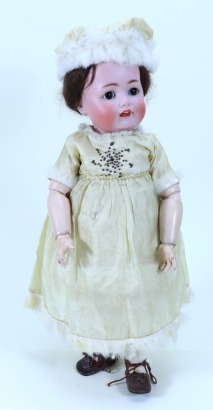 A J.D Kestner 260 bisque head doll, German circa 1905,