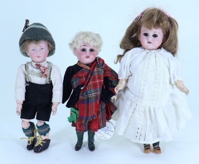 A tiny Kammer & Reinhardt 114 bisque head character doll, German circa 1910,