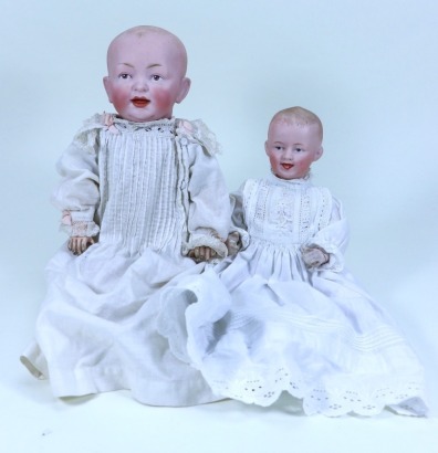 A J.D Kestner 142 bisque head baby doll, German circa 1915,