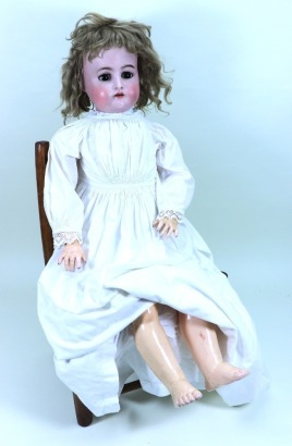 A Simon & Halbig/K&R bisque head doll, German circa 1905,