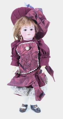 A Simon & Halbig 1079 bisque head doll, German circa 1905,