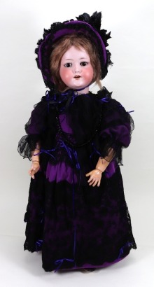 An Armand Marseille mould 390 bisque head girl doll, German circa 1905,