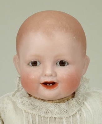 A Georgene Averill 'Bonnie Babe' bisque head baby doll, German 1920s,