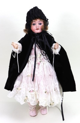 A Max Heinrich Handwerck 283 bisque head girl doll, German circa 1905,